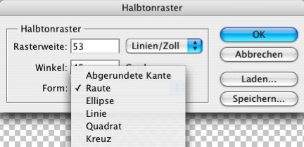 Rastern | Kann man andere Formen anstelle des Rasterpunktes verwenden ...